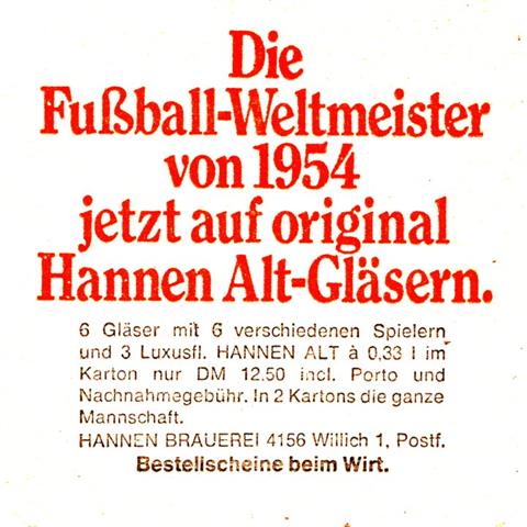 mönchengladbach mg-nw hannen quad 1b (185-die fußball 1954-schwarzrot) 